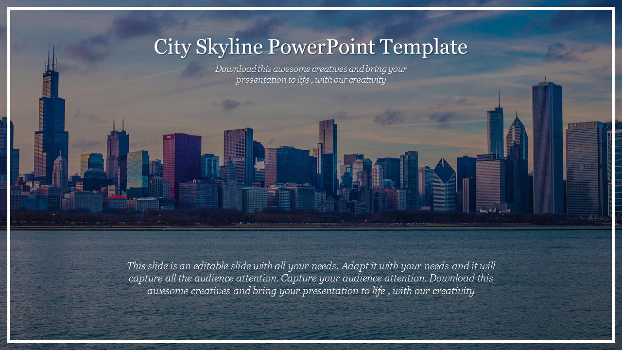 City Skyline PowerPoint Template